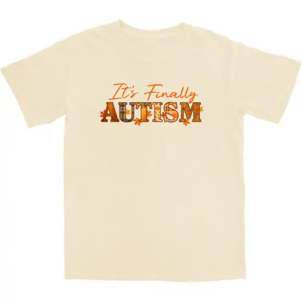 It's Finally Autism T Shirt – Soft Cotton Tee for Awareness