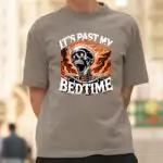 It's Past My Bedtime Funny Skeleton T-Shirt – Ironic Graphic Tee