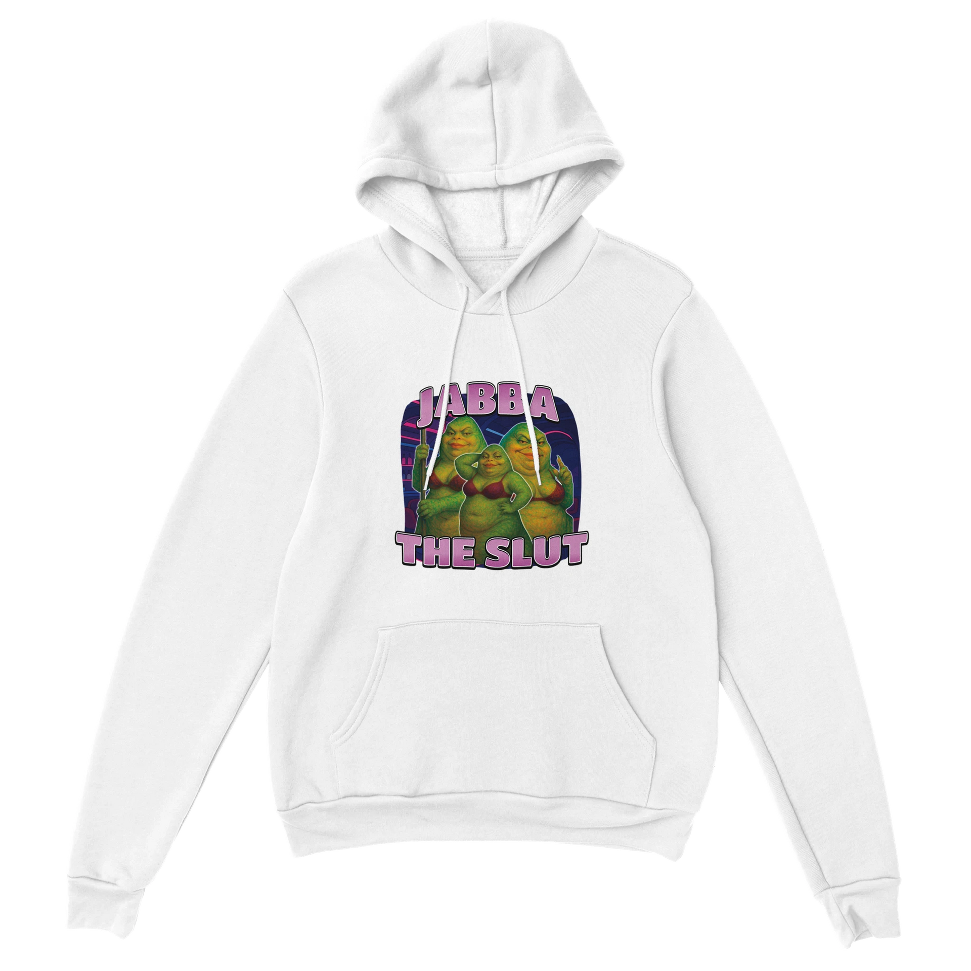 Jabba The Slut Hoodie – Soft Cotton-Poly Blend for Comfort Jabba The Slut Hoodie – Soft Cotton-Poly Blend for Comfort