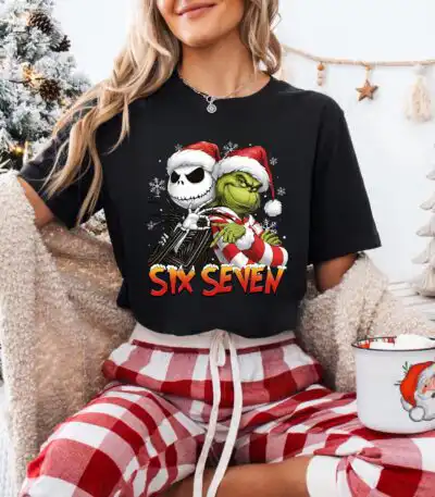 Jack Skellington and Grinch Christmas Shirt – Fun Holiday Tee