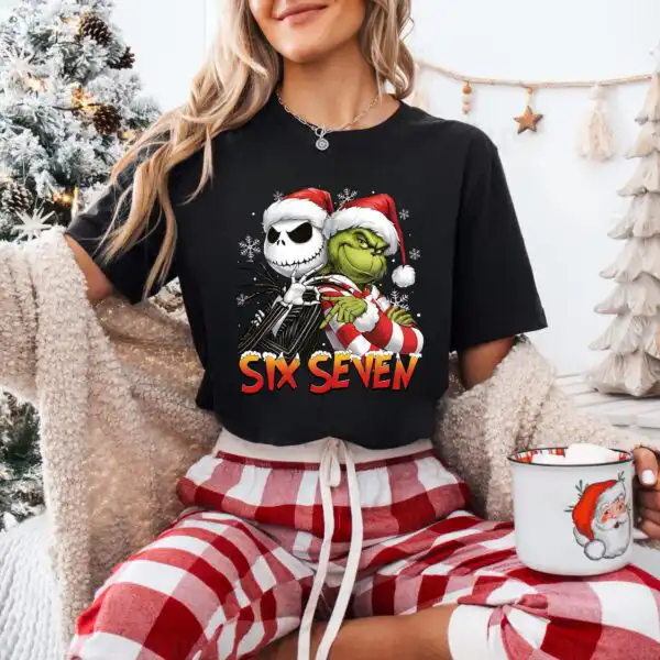 Jack Skellington and Grinch Christmas Shirt – Fun Holiday Tee