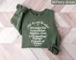 Jesus Christmas Crewneck Sweatshirt – Bible Verse Holiday Top