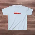 Kindness Y2K Baby Tee – Retro 90s Soft Cotton Shirt for Kids