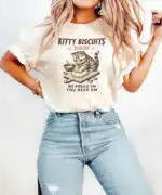 Kitty Biscuits Cat T-Shirt – Funny Kneading Cat Lover Tee
