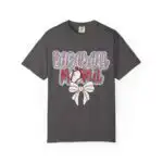Leopard Print Baseball Mama Tee – Cute Red Game Day Shirt