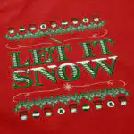 Let It Snow Lines T Shirt – Soft Cotton Winter Graphic Tee