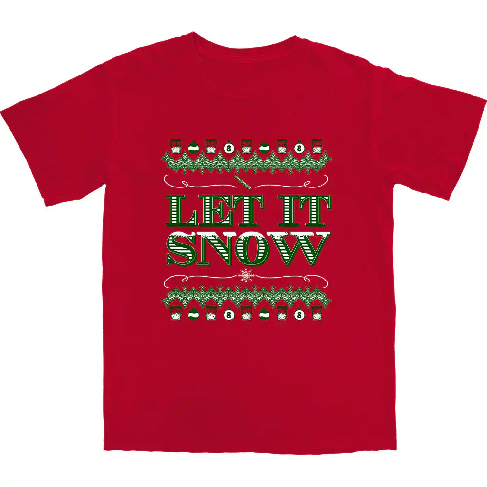 Let It Snow Lines T Shirt – Soft Cotton Winter Graphic Tee Let It Snow Lines T Shirt – Soft Cotton Winter Graphic Tee