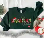 Librarian Claus Sweatshirt - Cozy Christmas Library Crew Top