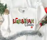Librarian Claus Sweatshirt - Cozy Christmas Library Crew Top