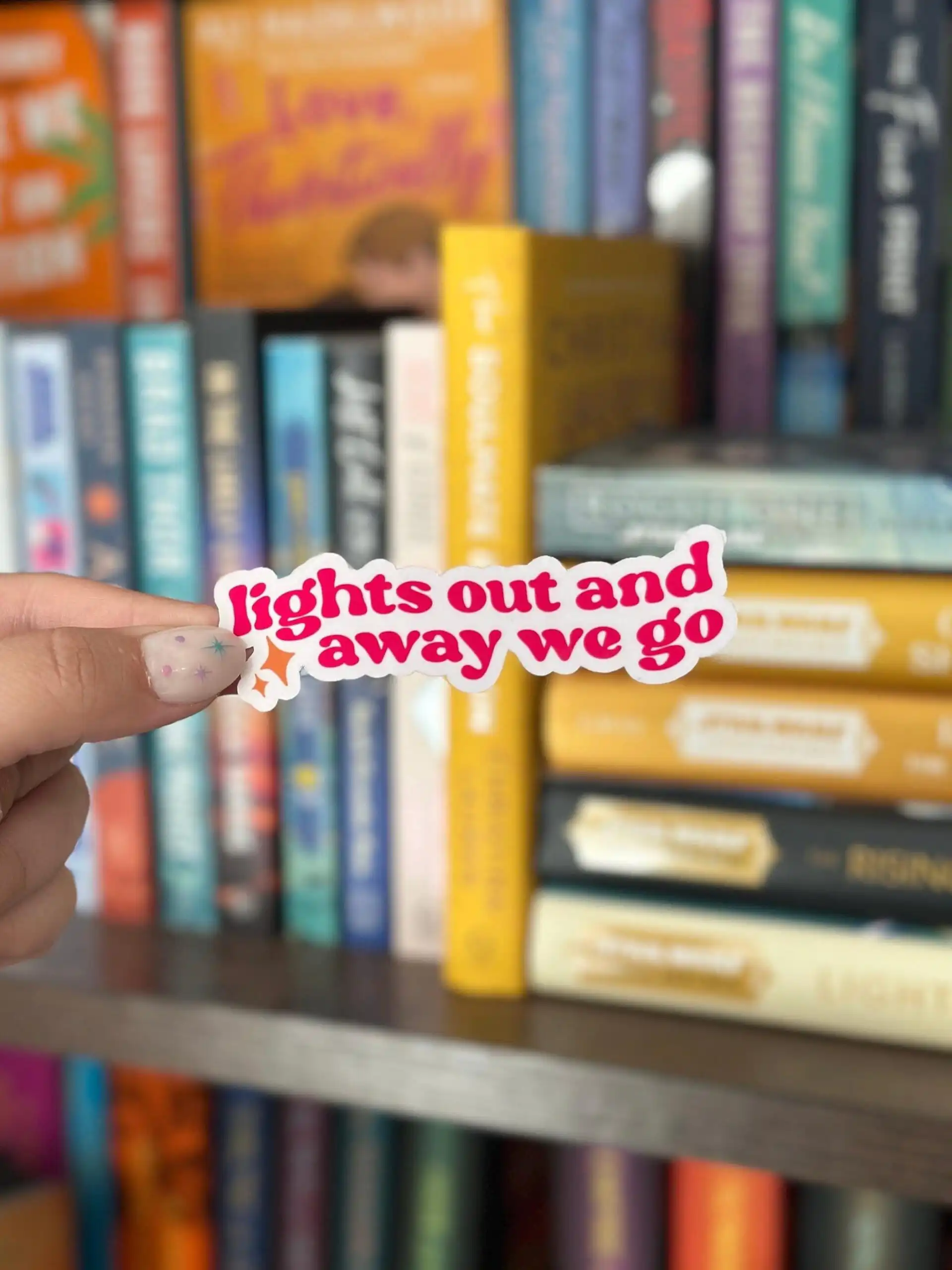 Lights Out and Away We Go Sticker – Pink Formula One Design Lights Out and Away We Go Sticker – Pink Formula One Design