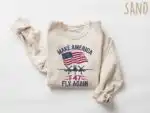 Make America Fly Again T-Shirt – F-47 Fighter Jet Design Tee