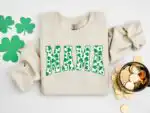 Mama Shamrock Sweatshirt – St. Patrick's Day Gift for Moms