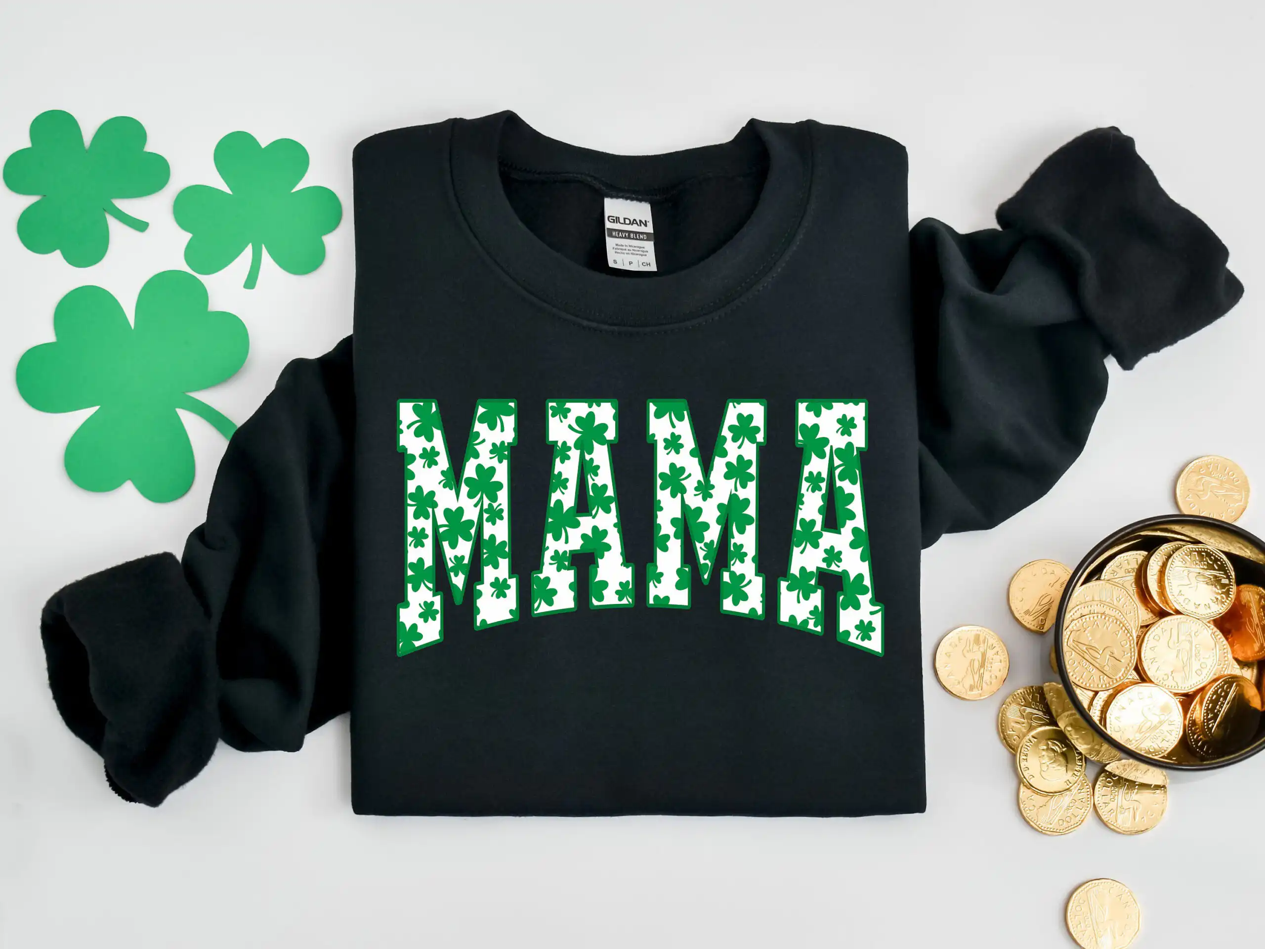 Mama Shamrock Sweatshirt – St. Patrick's Day Gift for Moms Mama Shamrock Sweatshirt – St. Patrick's Day Gift for Moms