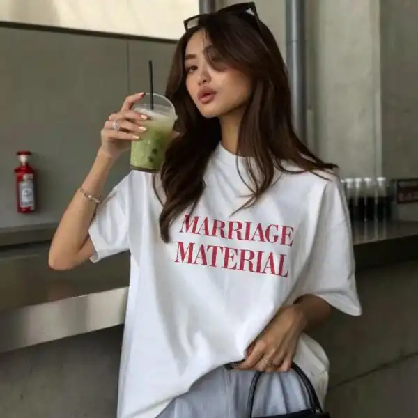 Marriage Material Tee – Funny Bride Shirt for Bachelorette Fun