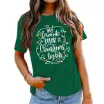 Merry Christmas Shirt – Funny Women's Holiday Short Sleeve Tee