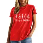Merry Christmas Tree Shirt for Women – Cozy Holiday Tee