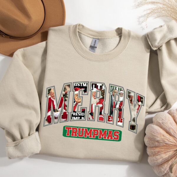 Merry Trumpmas Sweatshirt - Fun Political Christmas Tee
