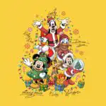 Mickey & Friends Christmas Autographs Tee – Fun Holiday Shirt