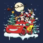 Mickey & Friends Lightning McQueen Sleigh T-Shirt – Fun Holiday Tee