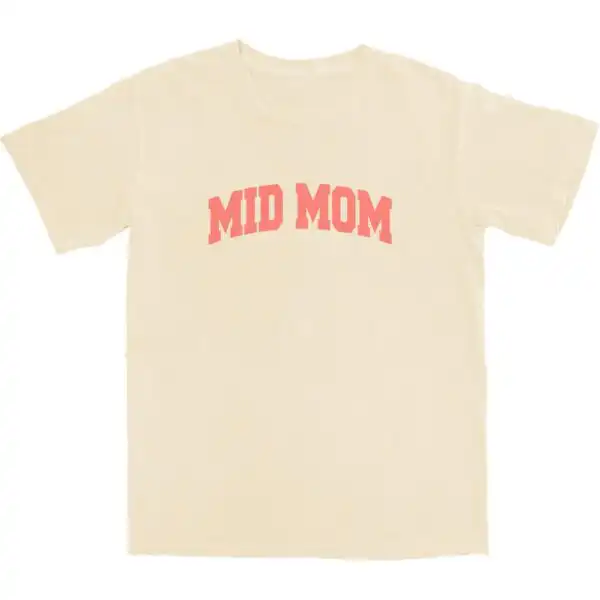 Mid Mom T Shirt – Soft Cotton Tee for Relaxed Everyday Style