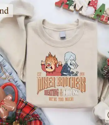 Miser Brothers Sweatshirt – Cozy Snow & Heat Miser Tee Gift