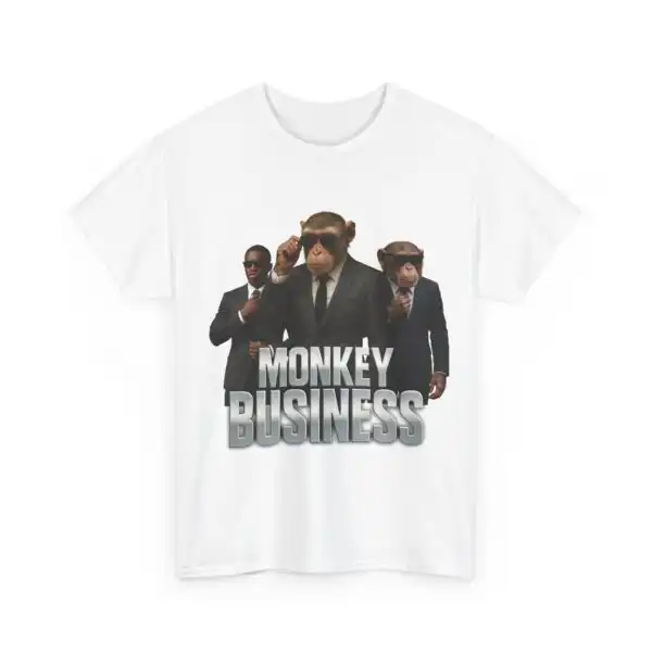 Monkey Business Cotton Tee – Classic Fit Unisex Shirt