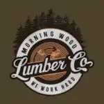 Morning Wood Lumber Company Tee – Funny Dad Joke Graphic Shirt
