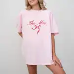 Mrs. Bow Shirt – Elegant Bridal Tee for Newlyweds & Engagements
