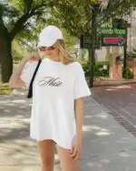 Muse Tee Shirt – Minimalist Soft Cotton Top for Trendy Girls
