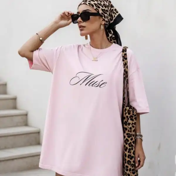 Muse Tee Shirt – Minimalist Soft Cotton Top for Trendy Girls