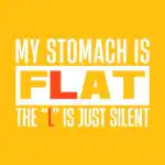 My Stomach is Flat Tee – Funny Cotton Shirt for Humor Lovers