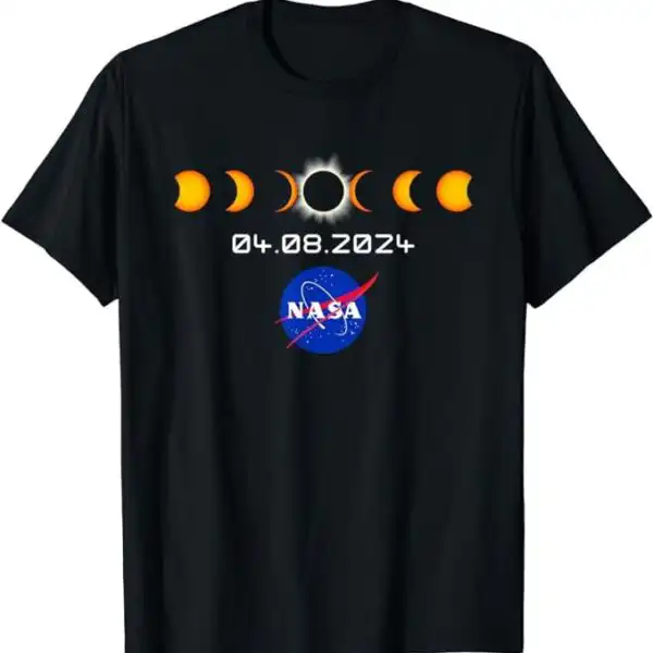 NASA Total Solar Eclipse 2024 Shirt – Classic Unisex Cotton Tee