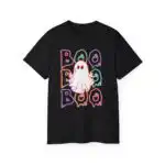 Neon Ghost Halloween Shirt – Fun Retro Drippy BOO Design