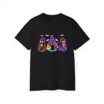 Neon Ghost Trio Fall Tee – Cute Halloween Coffee Shirt