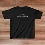 Not Flirting Just Hot Baby Tee – Trendy 90s Aesthetic Crop Top