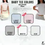 Not Your Baby Shirt – Light Blue 90s Style Soft Girl Tee