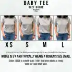 Not Your Baby Shirt – Light Blue 90s Style Soft Girl Tee
