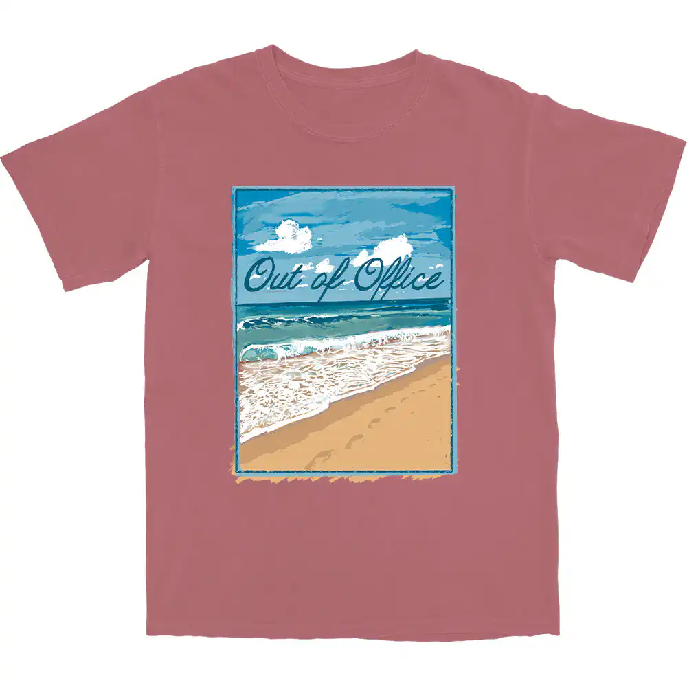 OOO Beach Painting T Shirt – Soft Cotton Graphic Tee for Relaxation OOO Beach Painting T Shirt – Soft Cotton Graphic Tee for Relaxation
