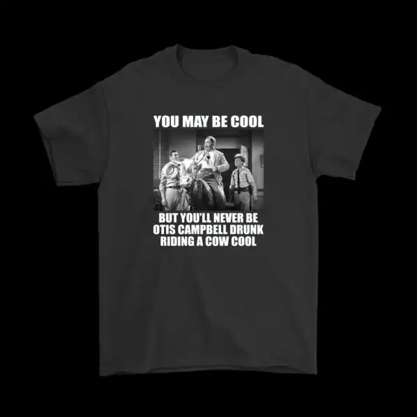 Otis Campbell Riding Cow T-Shirt – Fun Cotton Graphic Tee