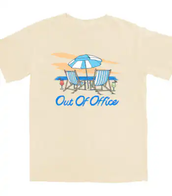 Out of Office Beach T Shirt – Soft Cotton Vacation Tee
