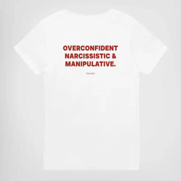 Overconfident & Manipulative Graphic Tee – Classic Unisex Cotton Shirt