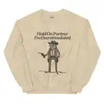 Overstimulated Frog Sweatshirt – Funny Meme Pullover for Introverts