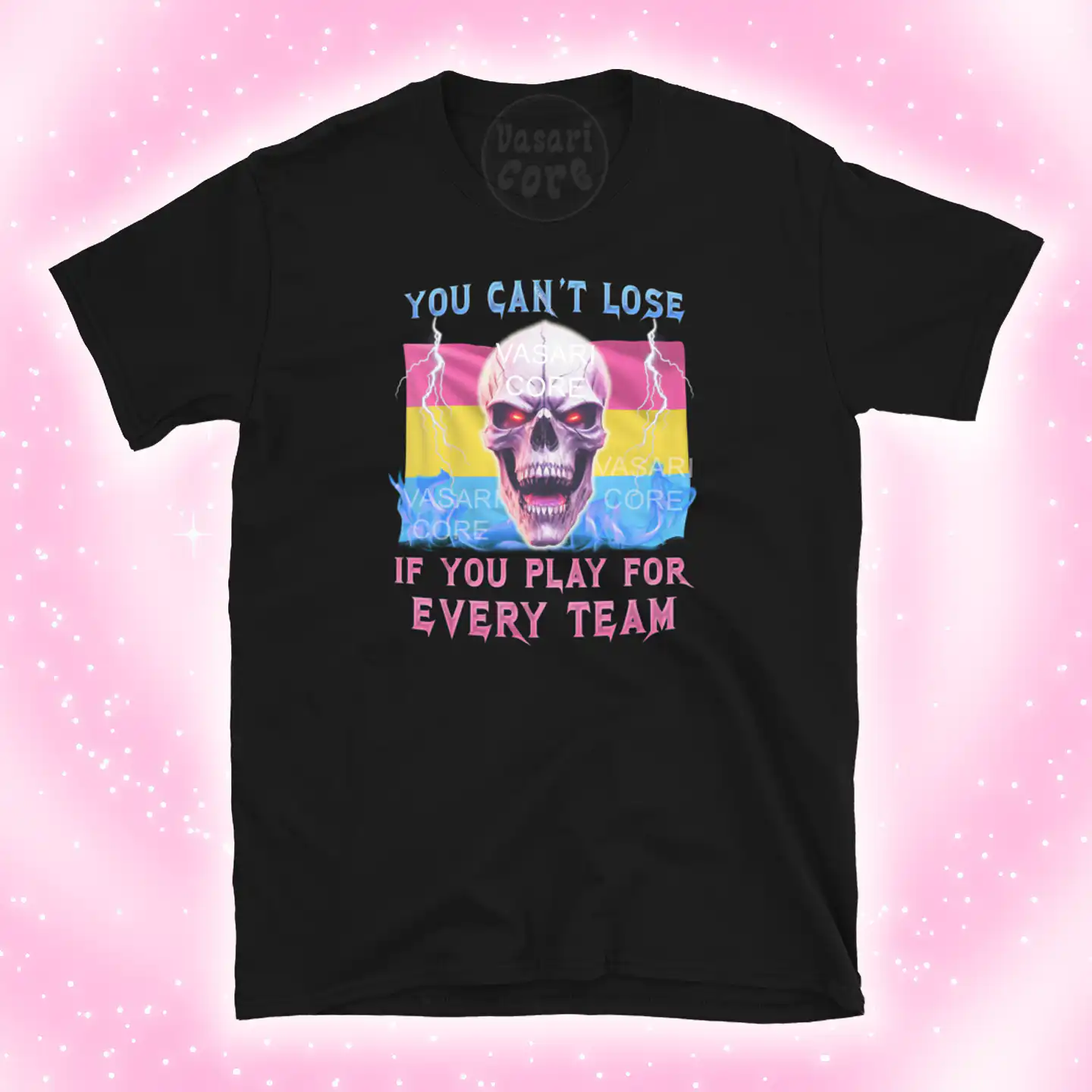 Panssexual Skull Shirt – Soft Comfy Tee for Every Team Fan Panssexual Skull Shirt – Soft Comfy Tee for Every Team Fan