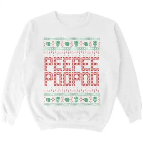 Peepeepoopoo Tacky Sweater – Soft Cotton-Blend Holiday Top