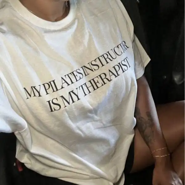 Pilates Instructor Therapist T-Shirt – Funny Gym Quote Tee