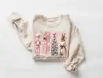Pink Nutcracker Christmas Sweatshirt – Cute Holiday Ballet Top