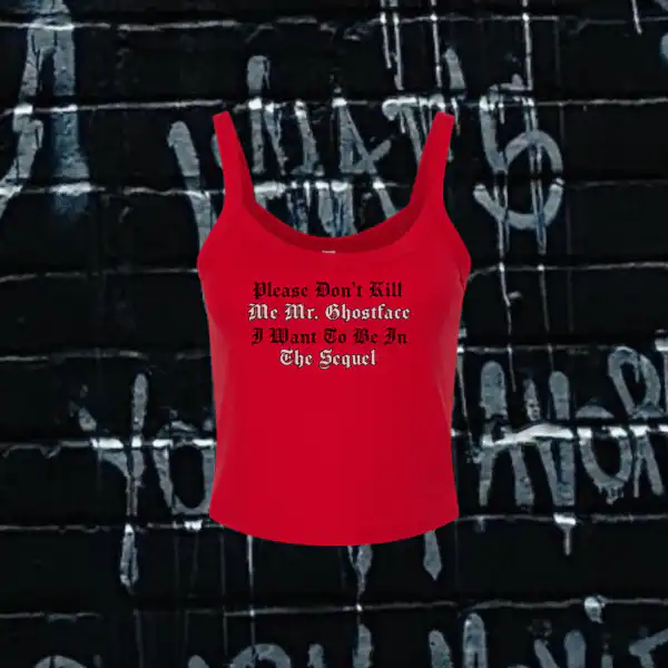 Please Don't Kill Me Tank Top – Fun Graphic Tee for Summer