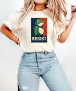 Portland Frog Resist Protest Tee – Anti-ICE Graphic Sweatshirt