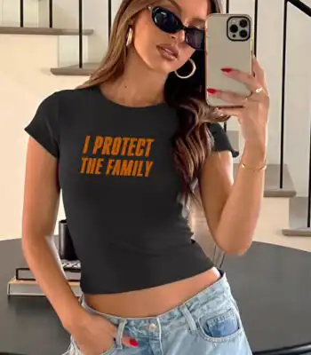 Protect My Family Baby Tee – Cute Unisex Soft Cotton Shirt