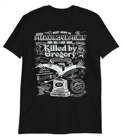 Pterodactyl Graphic Tee – Slim Fit 100% Cotton Shirt